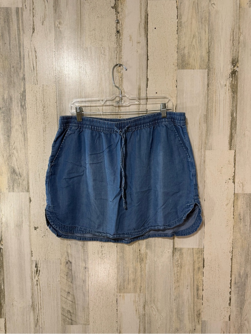 Merona Light Denim Drawstring Chambray Skirt - Light Blue - Picture 6 of 9
